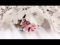 Guipure फीता ट्रिम पॉलिएस्टर दूध फाइबर कढ़ाई फीता ट्रिम