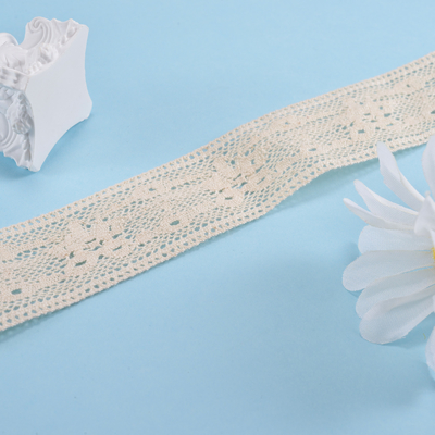 Embroidery Nylon Cotton Lace Trim  100 Yards Length For Dress