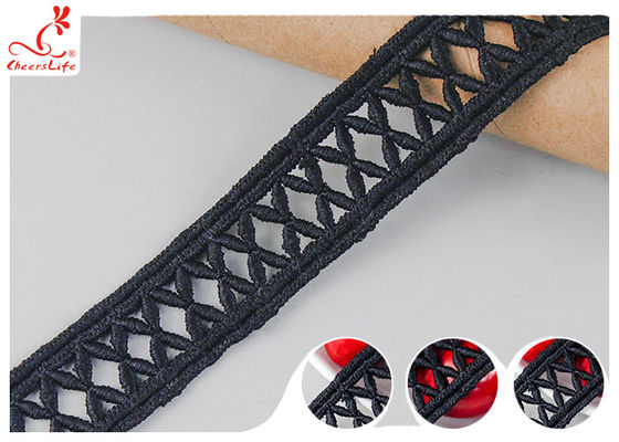 2.4CM Hollow Embroidery Guipure Lace Trim